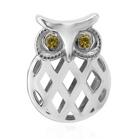 Yellow Sapphire Silver Charm