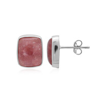 Rhodochrosite Silver Earrings