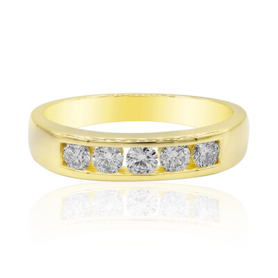 18K VVS1 (D) Diamond Gold Ring (adamantes [!])