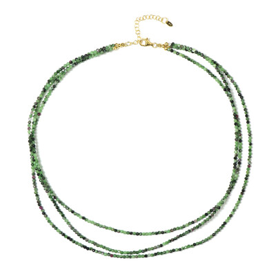 Ruby in Zoisite Silver Necklace