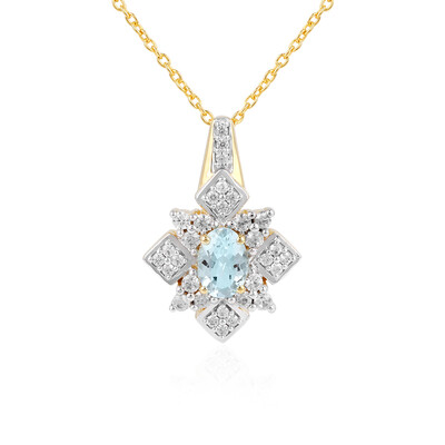 Aquamarine Silver Necklace