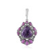 Charoite Silver Pendant (Desert Chic)