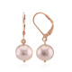 Purple Ming Pearl Silver Earrings (TPC)