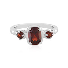 Mozambique Garnet Silver Ring