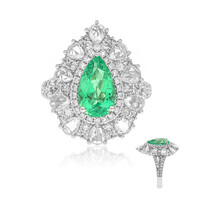 18K Colombian Emerald Gold Ring (CIRARI)