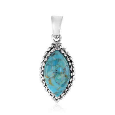 Kingman Blue Mojave Turquoise Silver Pendant (Art of Nature)
