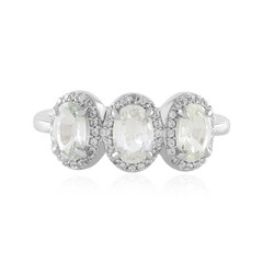 White Sapphire Silver Ring