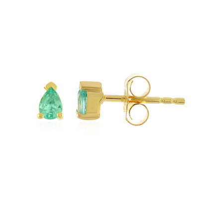 Ethiopian Emerald Silver Earrings