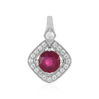 Madagascar Ruby Silver Pendant