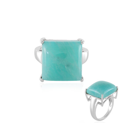Amazonite Silver Ring