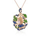 Peach Moonstone Silver Necklace (Adela Silber)