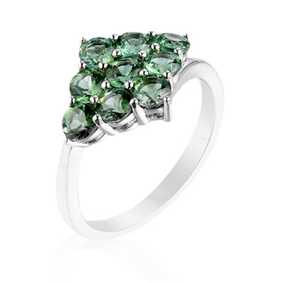 Chrome Apatite Silver Ring