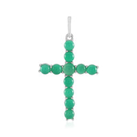 Green Onyx Silver Pendant