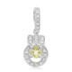 Cuprian Tourmaline Silver Pendant