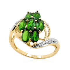 9K Russian Diopside Gold Ring