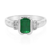 Bahia Emerald Silver Ring