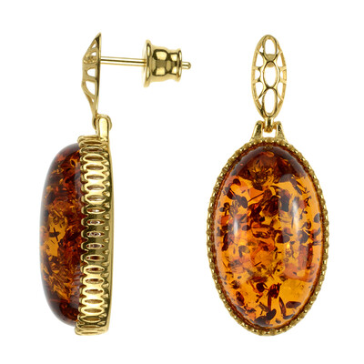 Baltic Amber Silver Earrings (dagen)