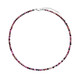 Cobalt Calcite Silver Necklace