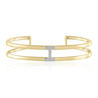 I3 (J) Diamond Silver Bangle