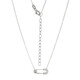 Zircon Silver Necklace (Adela Silber)