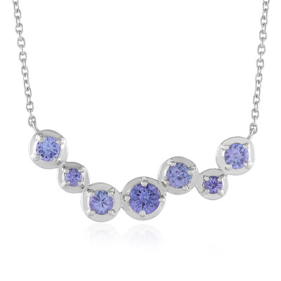 Tanzanite Silver Necklace