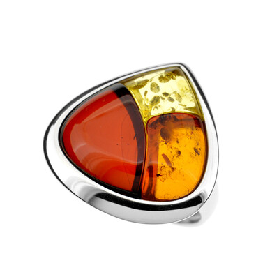 Baltic Amber Silver Ring (dagen)