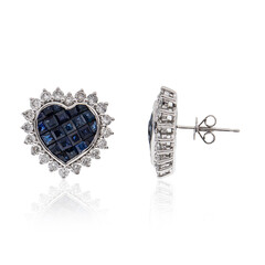 14K Ceylon Sapphire Gold Earrings (CIRARI)