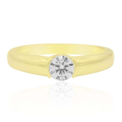 14K VVS1 (F) Diamond Gold Ring (Annette)