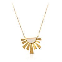 Mother of Pearl Silver Necklace (Joias do Paraíso)