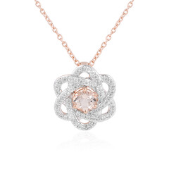Morganite Silver Necklace