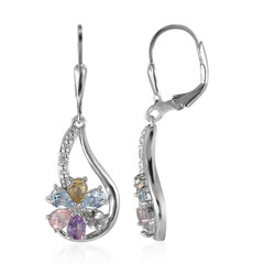 Bolivian Amethyst Silver Earrings