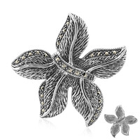 Marcasite Silver Brooch (Annette classic)