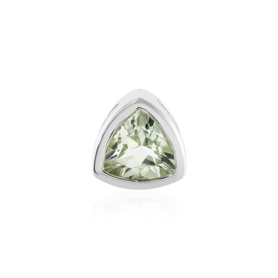 Green Amethyst Silver Pendant (MONOSONO COLLECTION)