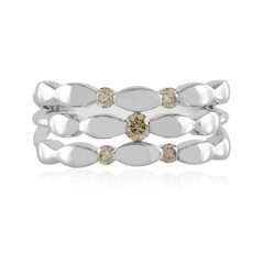 9K SI2 Champagne Diamond Gold Ring
