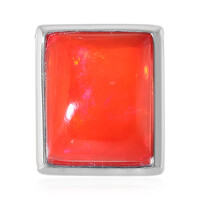 Red Ethiopian Opal Silver Pendant