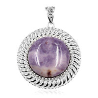 Fluorite Opal Silver Pendant