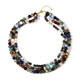 Neon Blue Apatite Silver Necklace