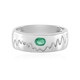 Russian Emerald Silver Ring (de Melo)