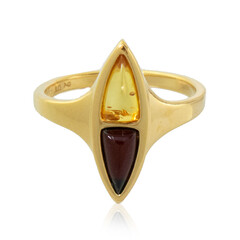 Baltic Amber Silver Ring