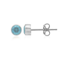 Sky Blue Topaz Silver Earrings