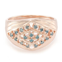 Fancy Diamond Silver Ring