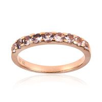 9K Unheated Pink Beryl Gold Ring