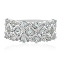 Aquamarine Silver Ring