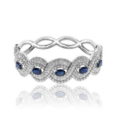 14K Ceylon Sapphire Gold Bangle (CIRARI)