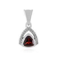 Mozambique Garnet Silver Pendant