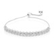 White Topaz Silver Bracelet