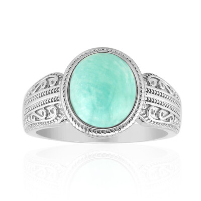 Amazonite Silver Ring