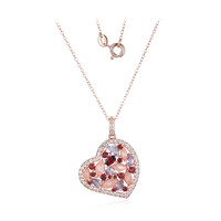 Rose Quartz Silver Necklace