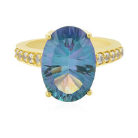 Ocean Quartz Silver Ring