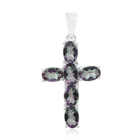 Mystic Quartz Silver Pendant